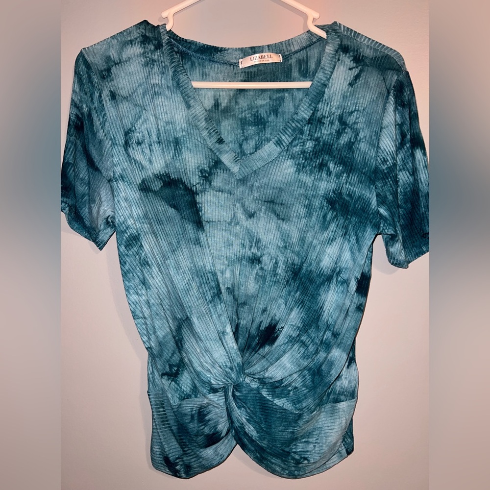 Blue Tie-Dye Women's Top